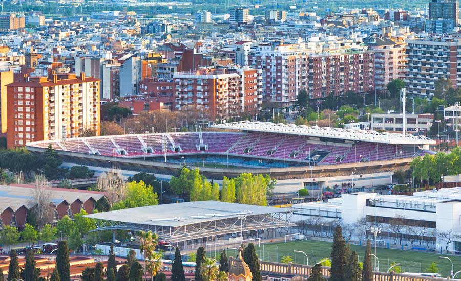Camp Nou Barcelona - Largest stadium in Europe with 105000 capacity - European football stadiums ranked